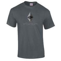 Ethereum black men's or women t-shirt short sleeve sizes from s-3xl - Crypto gear and stuff