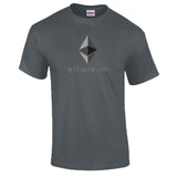 Ethereum black men's or women t-shirt short sleeve sizes from s-3xl - Crypto gear and stuff