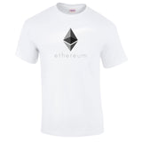 Ethereum black men's or women t-shirt short sleeve sizes from s-3xl - Crypto gear and stuff