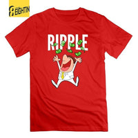 Ripple XRP Millionaire Cryptocurrency T-Shirt Tops Round Collar T Shirts Short Sleeves Original Tops for Men 100% Cotton Tees - Crypto gear and stuff