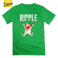 Ripple XRP Millionaire Cryptocurrency T-Shirt Tops Round Collar T Shirts Short Sleeves Original Tops for Men 100% Cotton Tees - Crypto gear and stuff
