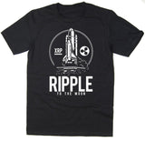 XRP ripple short sleeve black T-shirts - Crypto gear and stuff