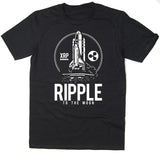 XRP ripple short sleeve black T-shirts - Crypto gear and stuff