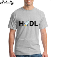 XLM Stellar Lumens  Cryptocurrency HODL T Shirt Short Sleeve Clothes Men Street Wear O-neck Cotton XXXL Vintage Mens T Shirts - Crypto gear and stuff