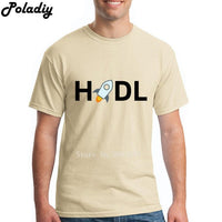 XLM Stellar Lumens  Cryptocurrency HODL T Shirt Short Sleeve Clothes Men Street Wear O-neck Cotton XXXL Vintage Mens T Shirts - Crypto gear and stuff