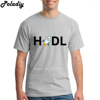 XLM Stellar Lumens  Cryptocurrency HODL T Shirt Short Sleeve Clothes Men Street Wear O-neck Cotton XXXL Vintage Mens T Shirts - Crypto gear and stuff