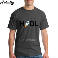 XLM Stellar Lumens  Cryptocurrency HODL T Shirt Short Sleeve Clothes Men Street Wear O-neck Cotton XXXL Vintage Mens T Shirts - Crypto gear and stuff