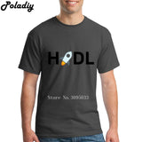 XLM Stellar Lumens  Cryptocurrency HODL T Shirt Short Sleeve Clothes Men Street Wear O-neck Cotton XXXL Vintage Mens T Shirts - Crypto gear and stuff