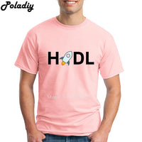 XLM Stellar Lumens  Cryptocurrency HODL T Shirt Short Sleeve Clothes Men Street Wear O-neck Cotton XXXL Vintage Mens T Shirts - Crypto gear and stuff