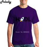 XLM Stellar Lumens  Cryptocurrency HODL T Shirt Short Sleeve Clothes Men Street Wear O-neck Cotton XXXL Vintage Mens T Shirts - Crypto gear and stuff