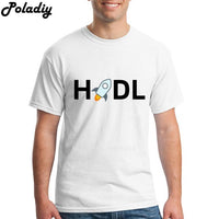 XLM Stellar Lumens  Cryptocurrency HODL T Shirt Short Sleeve Clothes Men Street Wear O-neck Cotton XXXL Vintage Mens T Shirts - Crypto gear and stuff