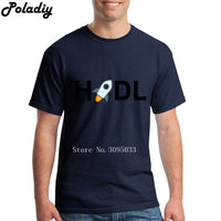 XLM Stellar Lumens  Cryptocurrency HODL T Shirt Short Sleeve Clothes Men Street Wear O-neck Cotton XXXL Vintage Mens T Shirts - Crypto gear and stuff