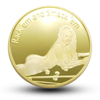 1pcs Sexy Table Tennis Non-currency Coins Bitcoin Commemorative Coin Art Collection Coin Gold  Silver Party Gifts - Crypto gear and stuff