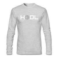 Litecoin T Shirt Atmosphere Mens T Shirts Fashion 2018 O-neck Cotton Long Sleeve - Crypto gear and stuff