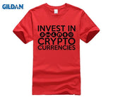 Invest In Cryptocurrencies Ethereum Litecoin Monero Bitcoin Zcash T Shirt Man Short Sleeve Cheap Tees Male Oversize Clothing - Crypto gear and stuff
