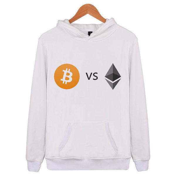 VS Bitcoin Hoodies Sweatshirt 2018 Autumn Winter Men's Long Sleeve Pullovers Funny 3d Print Tracksuit Plus Size Dropship X4174 - Crypto gear and stuff